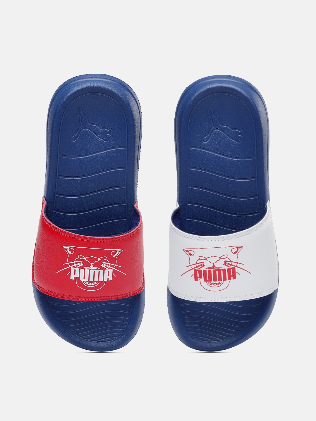 

Puma Kids Printed Sliders, Red