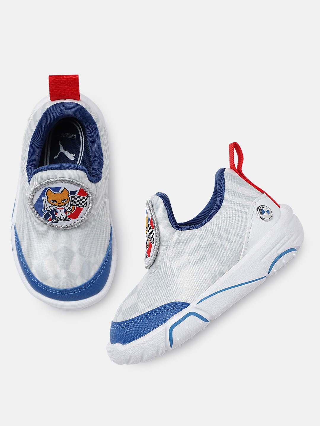 

PUMA Motorsport Kids Printed Slip-On Sneakers, Grey