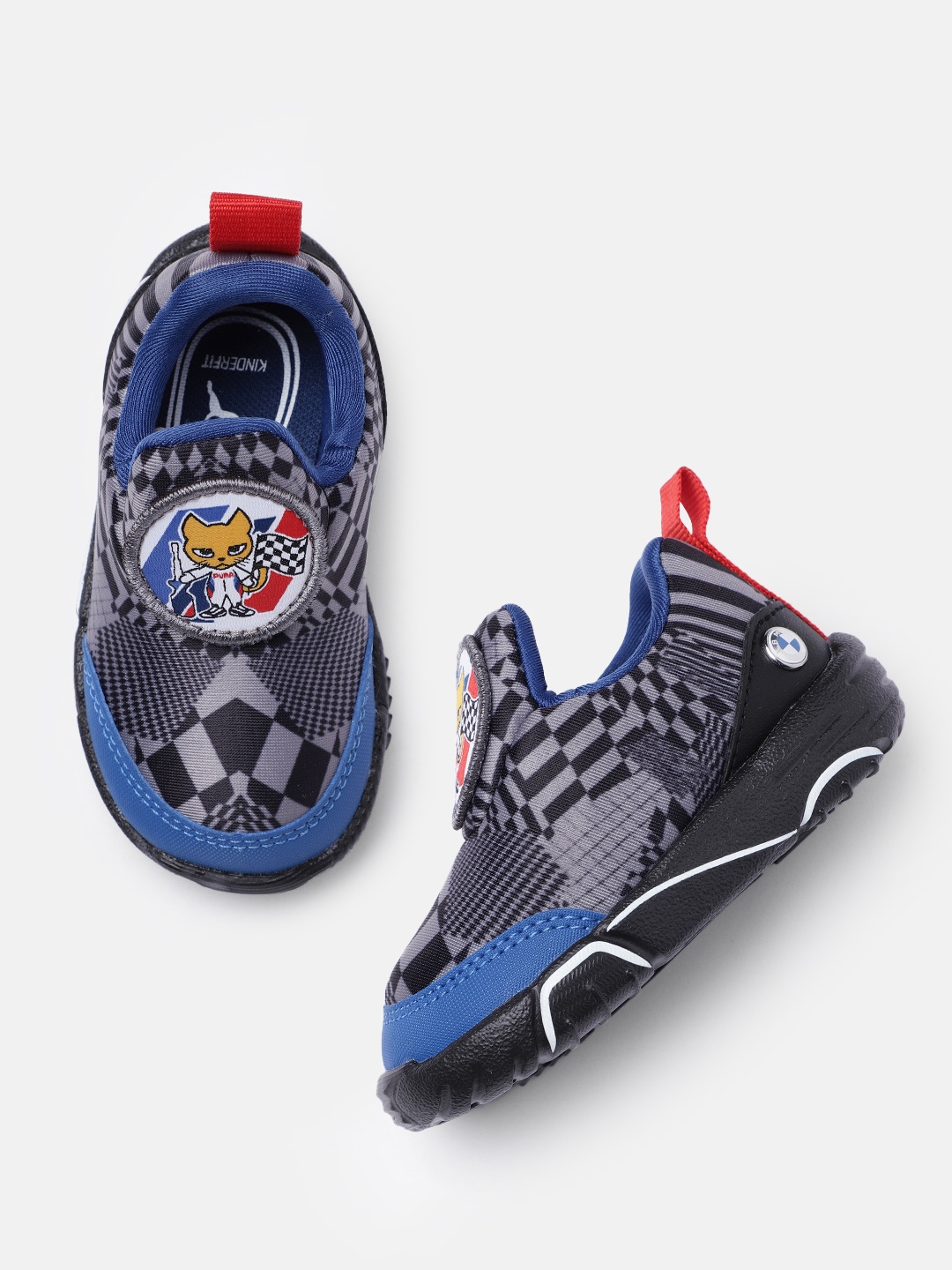 

PUMA Motorsport Kids Printed Slip-On Sneakers, Black