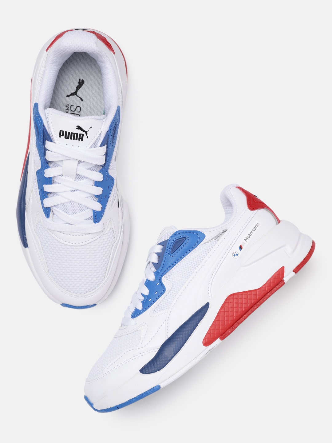 

PUMA Motorsport Kids BMW M X-Ray Speed Colourblocked Sneakers, White
