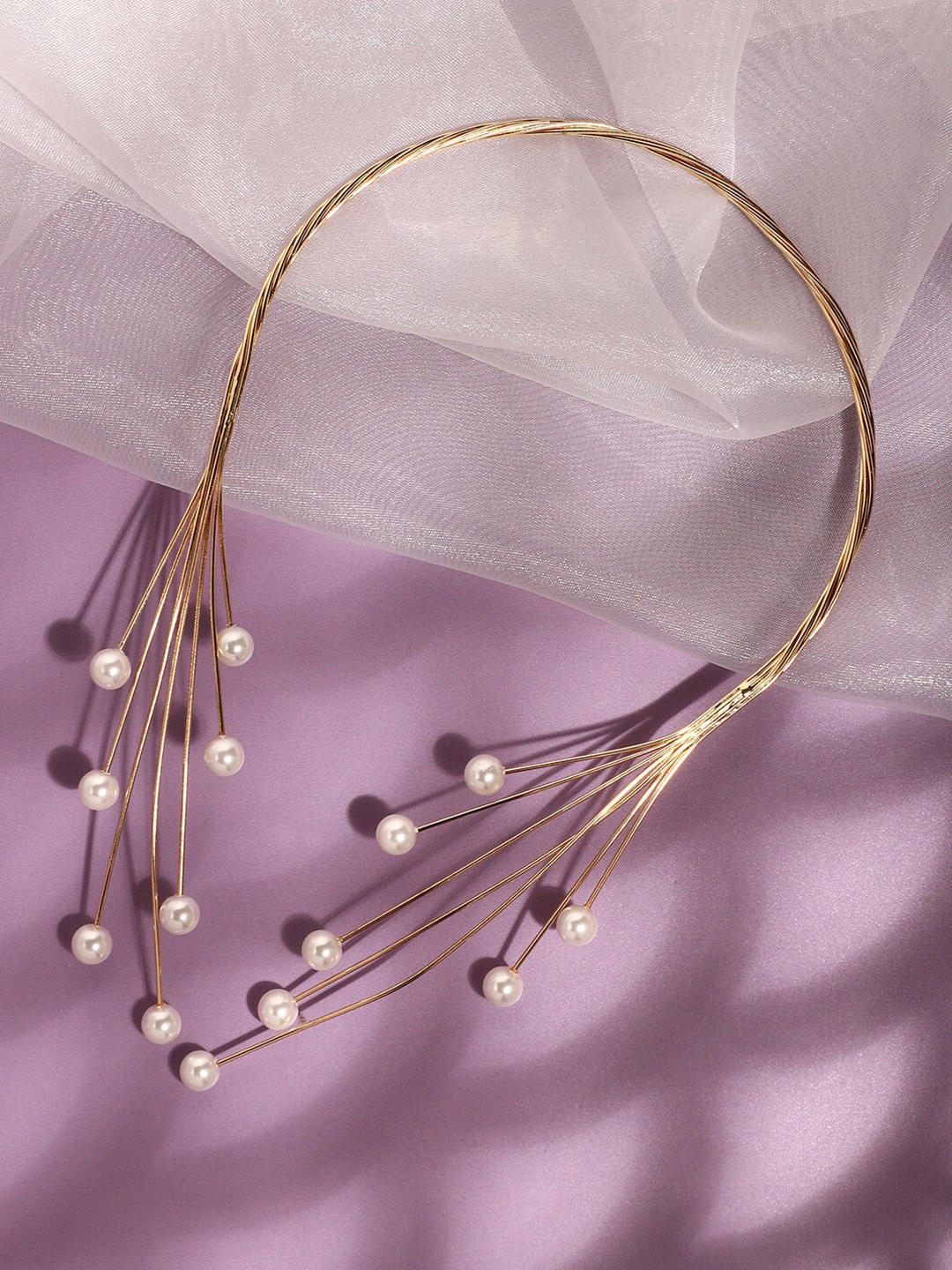 

SOHI Gold-Plated Necklace, White