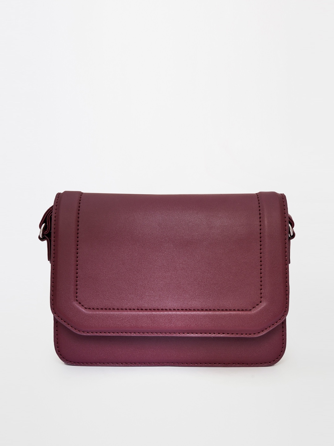 

AND PU Structured Sling Bag, Brown