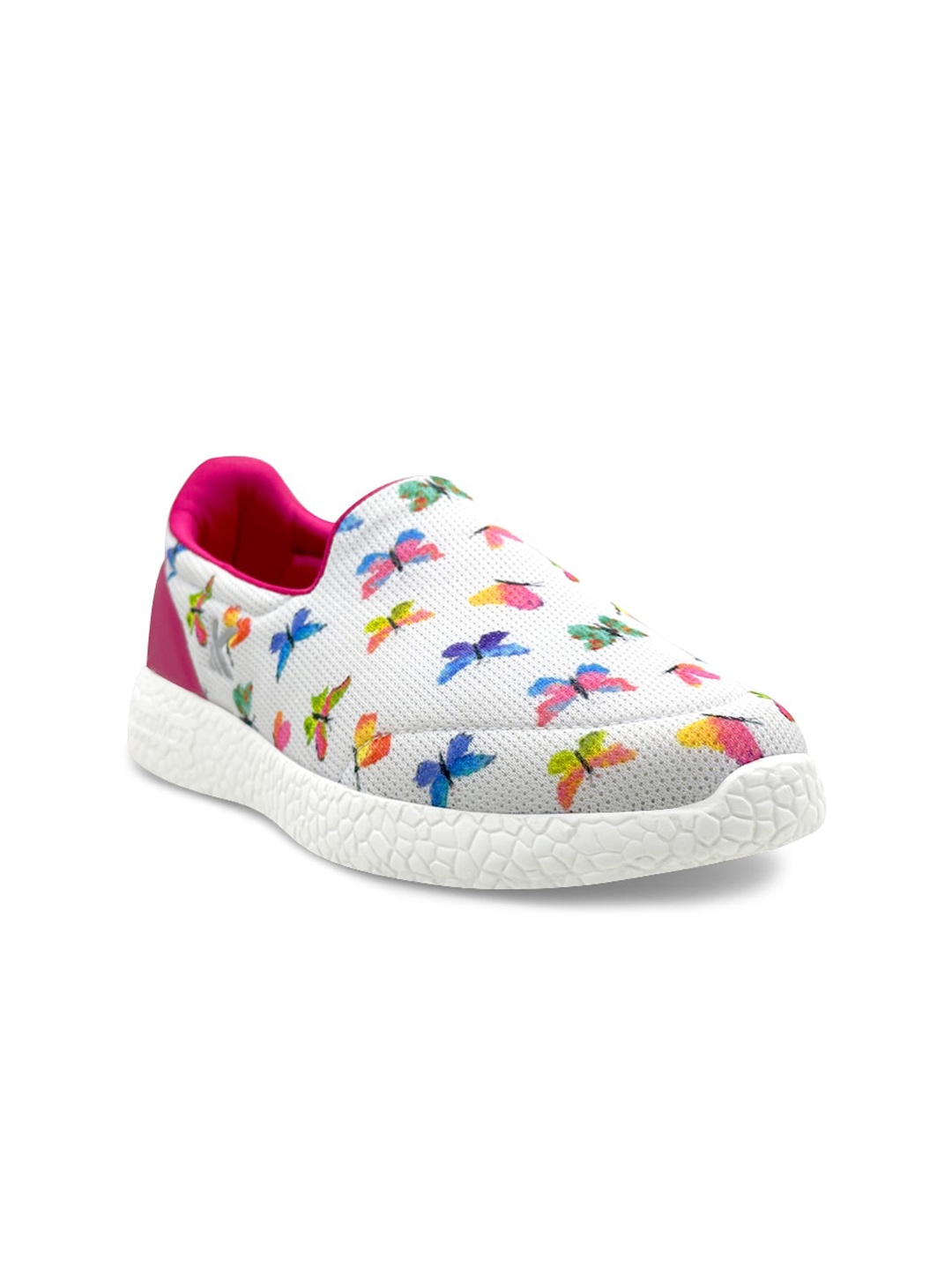 

KazarMax Women Printed Slip-On Sneakers, White