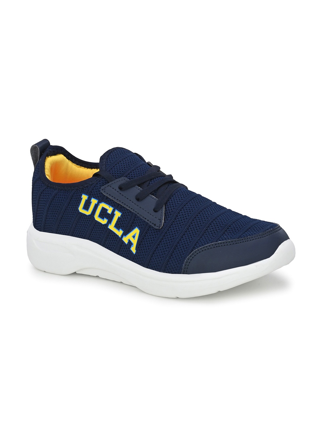 

UCLA Men Mesh Memory Foam Non-Marking Running Shoes, Navy blue