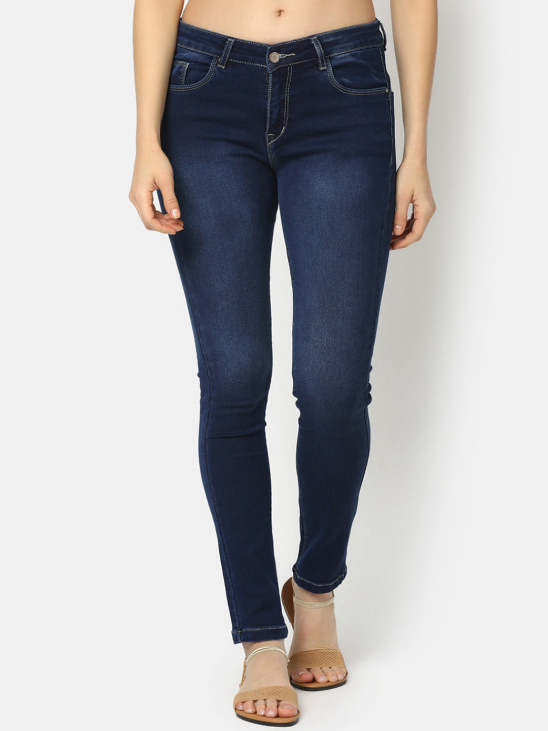 

V-Mart Women Blue Light Fade Jeans