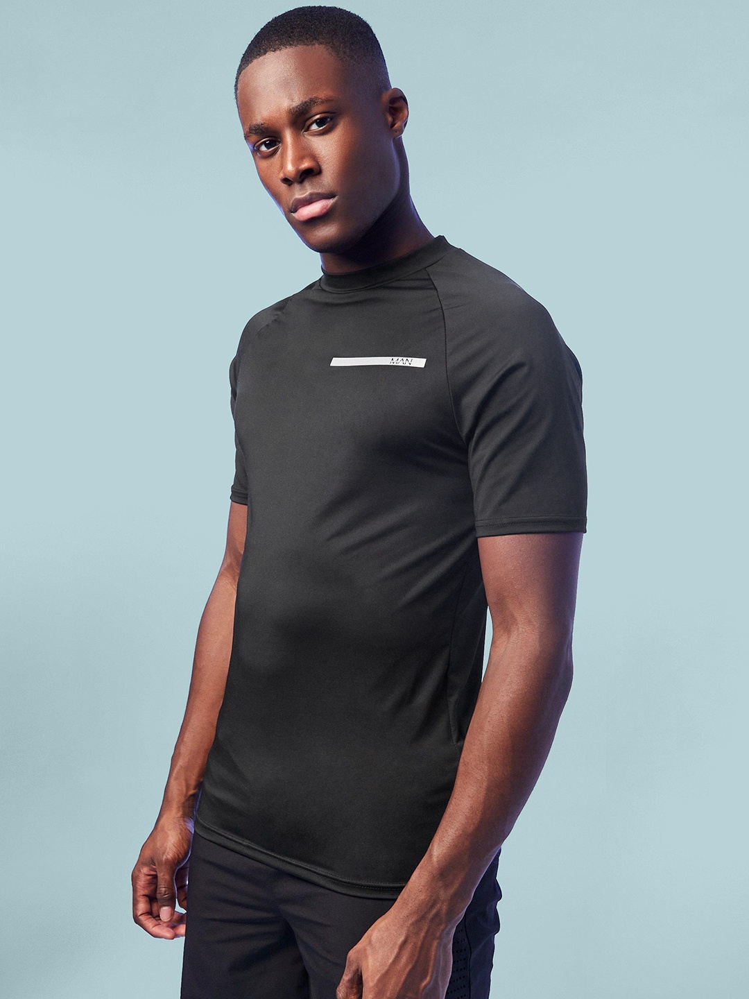 

boohooMAN Active Performance T-shirt, Black