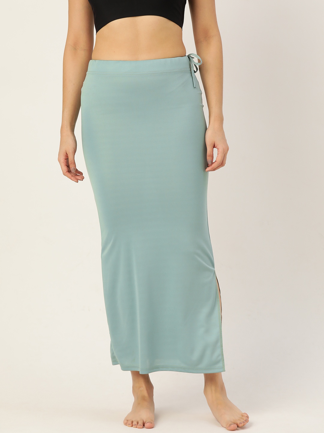 

Ms.Lingies Solid Saree Shapewear, Green