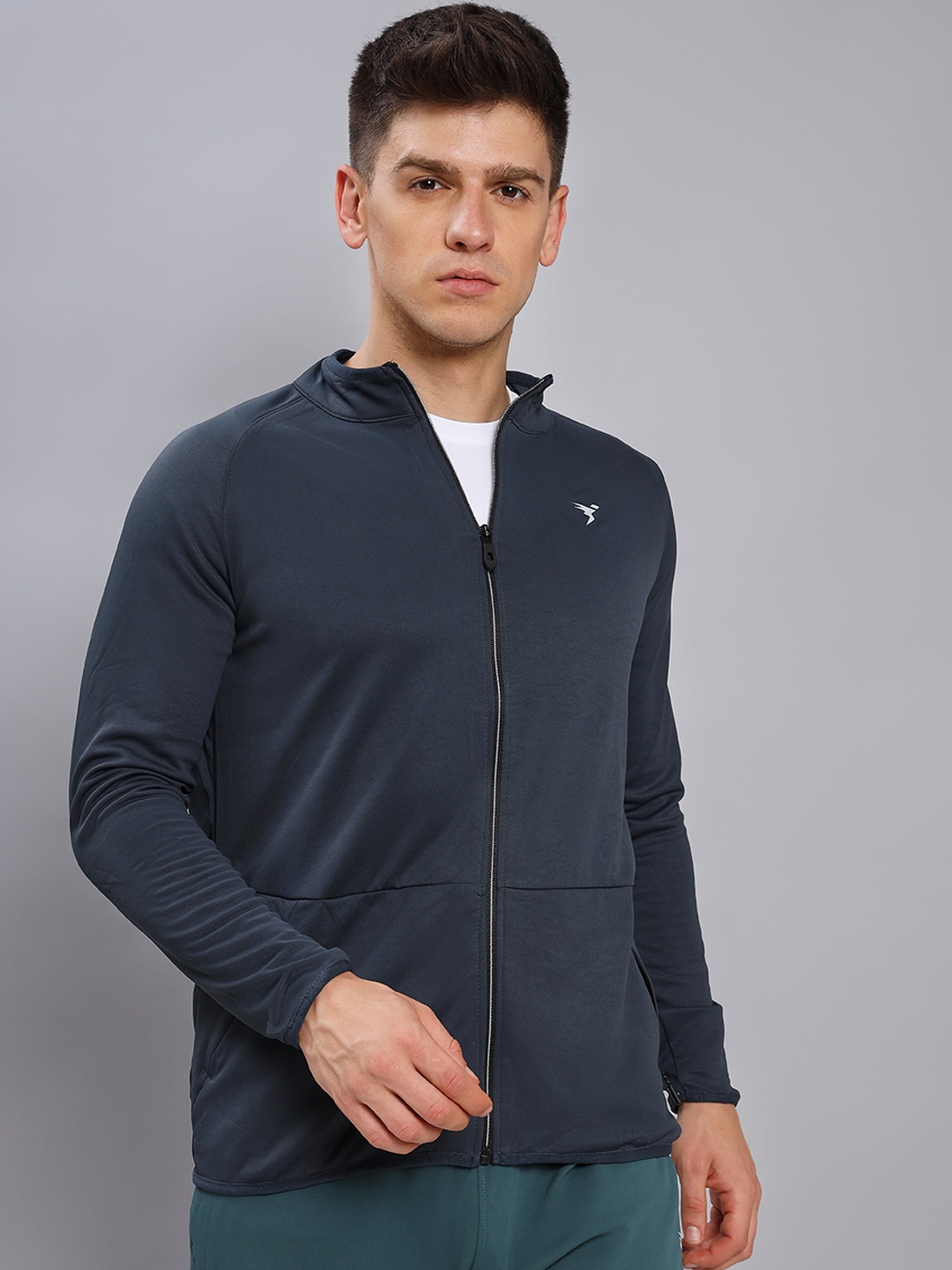 

Technosport Lightweight Antimicrobial Training or Gym Sporty Jacket, Blue