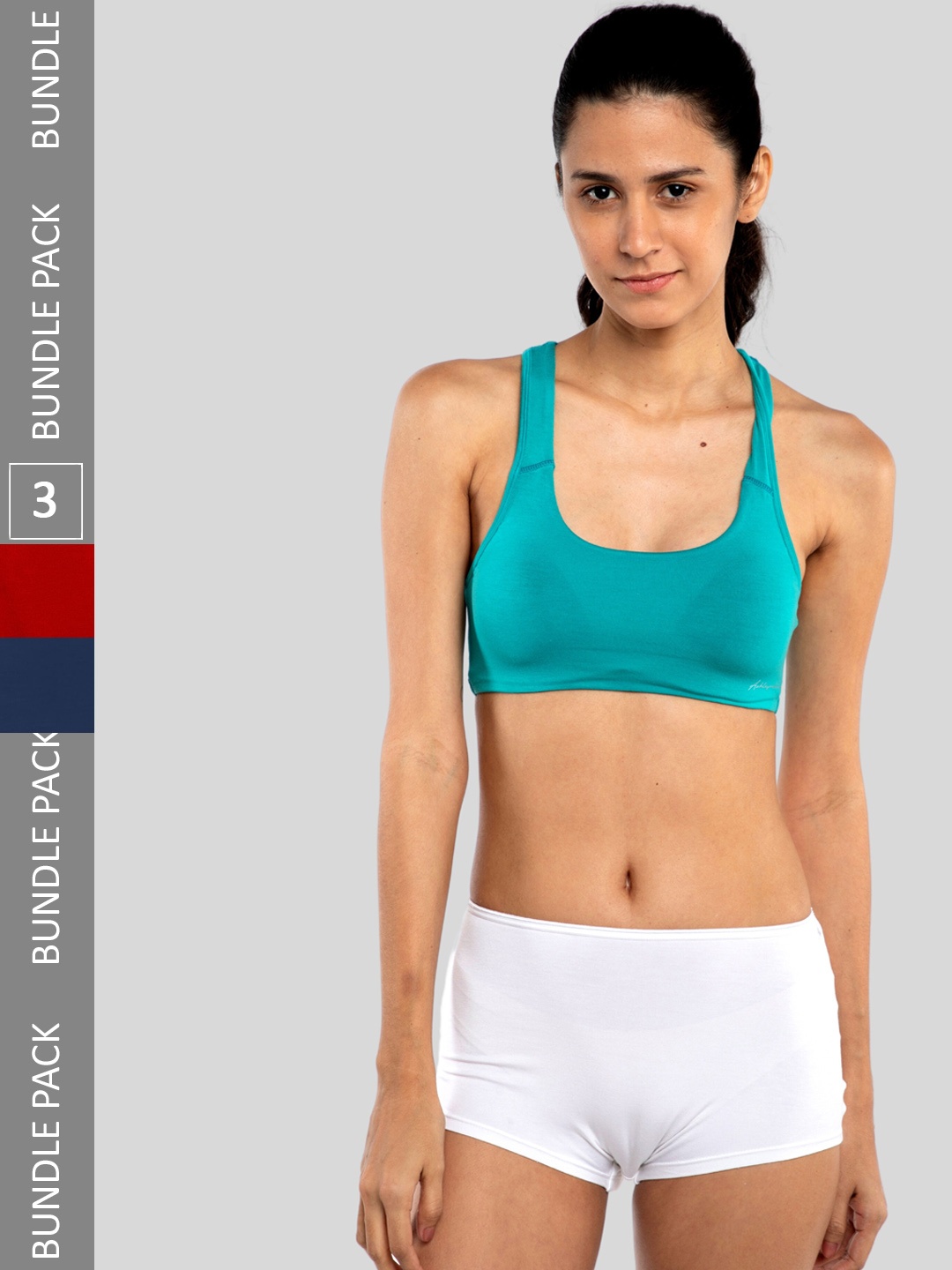 

Ashleyandalvis Women Pack of 3 Anti-Bacterial Anti Odour Modal Boyshort AA-BOS-SW-CB-SR, White