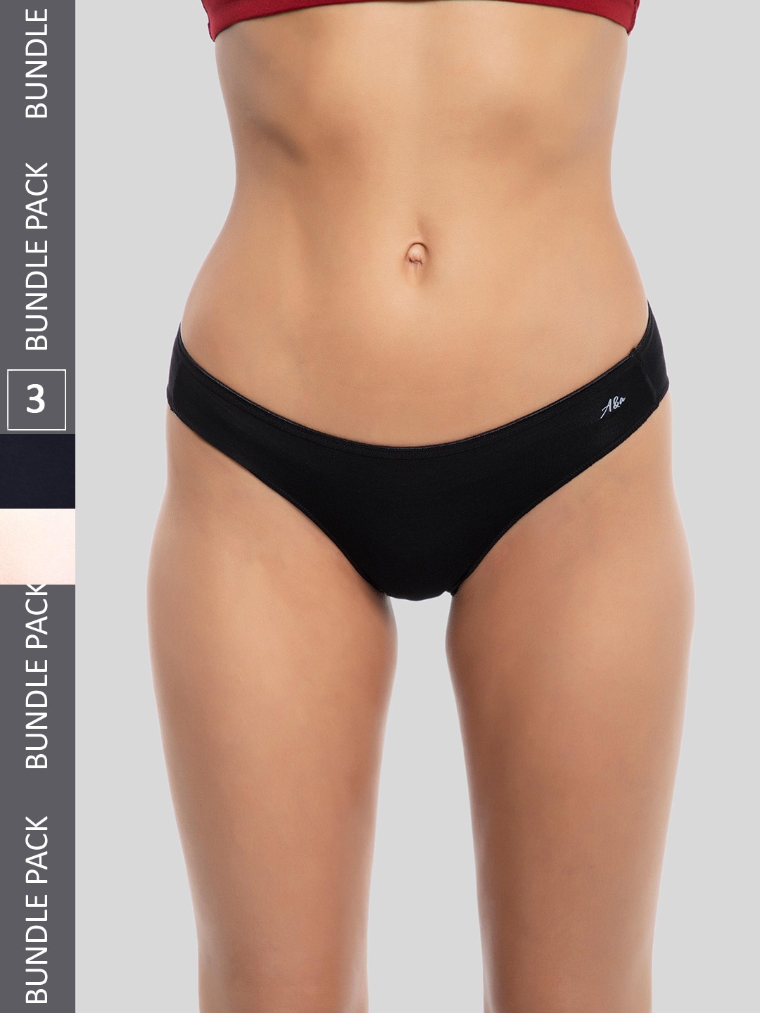 

AshleyandAlvis Women Pack of 3 Anti-Bacterial Anti Odour Bikini Briefs AA-BIK-EB-BP-CB-S, Multi