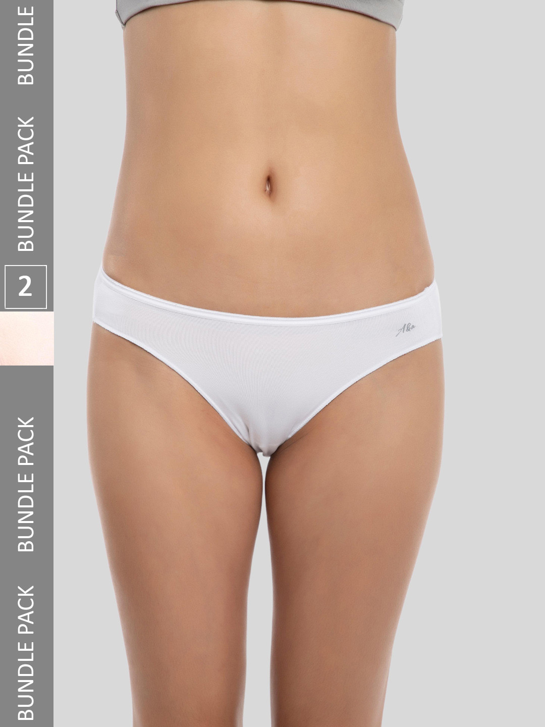 

Ashleyandalvis Women Pack of 2 Anti-Bacterial Anti Odour Modal Bikini AA-BIK-SW-BP, Nude