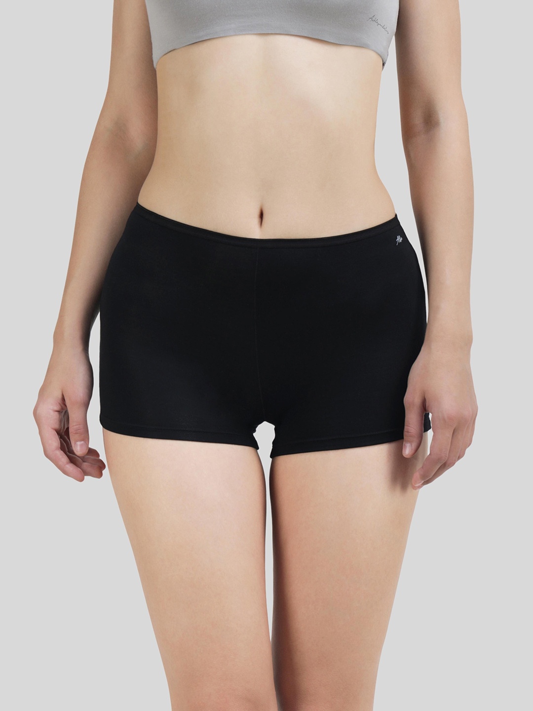 

Ashleyandalvis Women Pack of 1 Anti-Bacterial Anti Odour Modal Boyshort AA-BOS-EB, Black