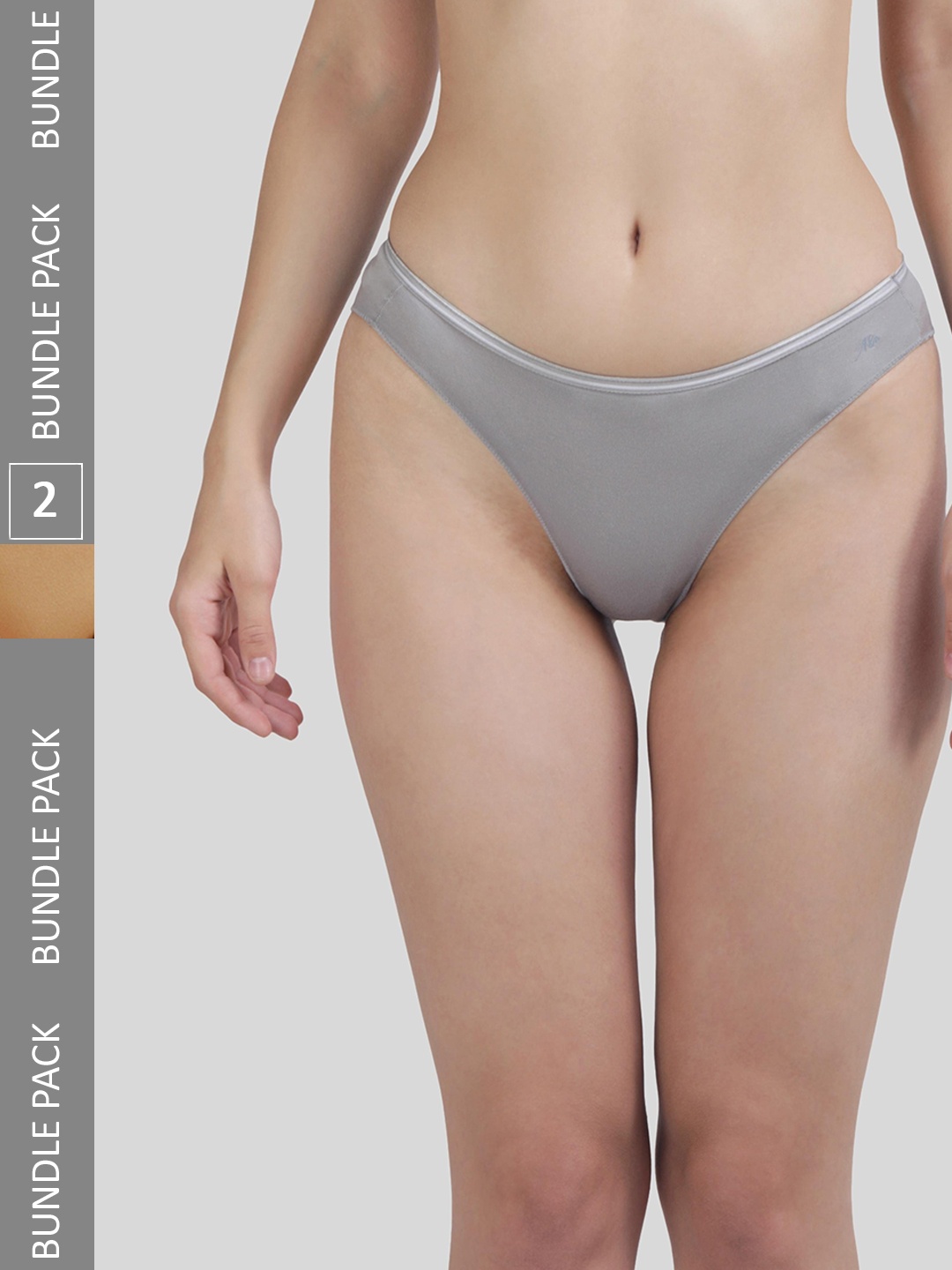 

Ashleyandalvis Women Pack of 2 Anti-Bacterial Anti Odour Modal Bikini AA-BIK-MG-AN, Nude