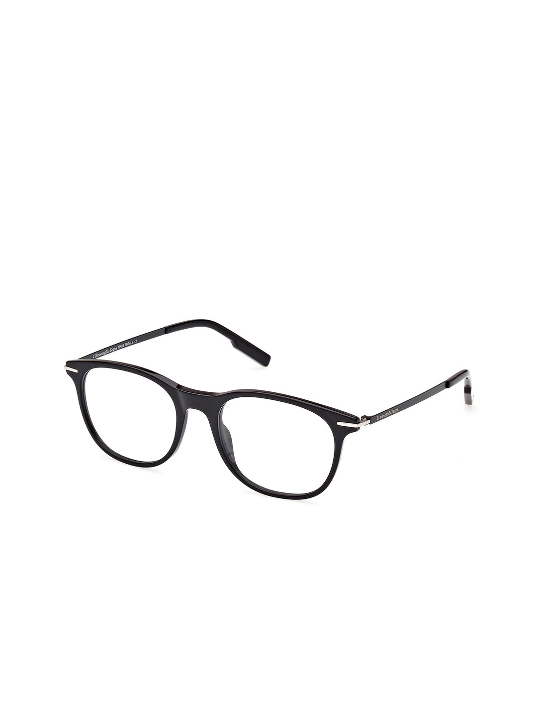 

Ermenegildo Zegna Men Acetate Full Rim Aviator Frames, Black