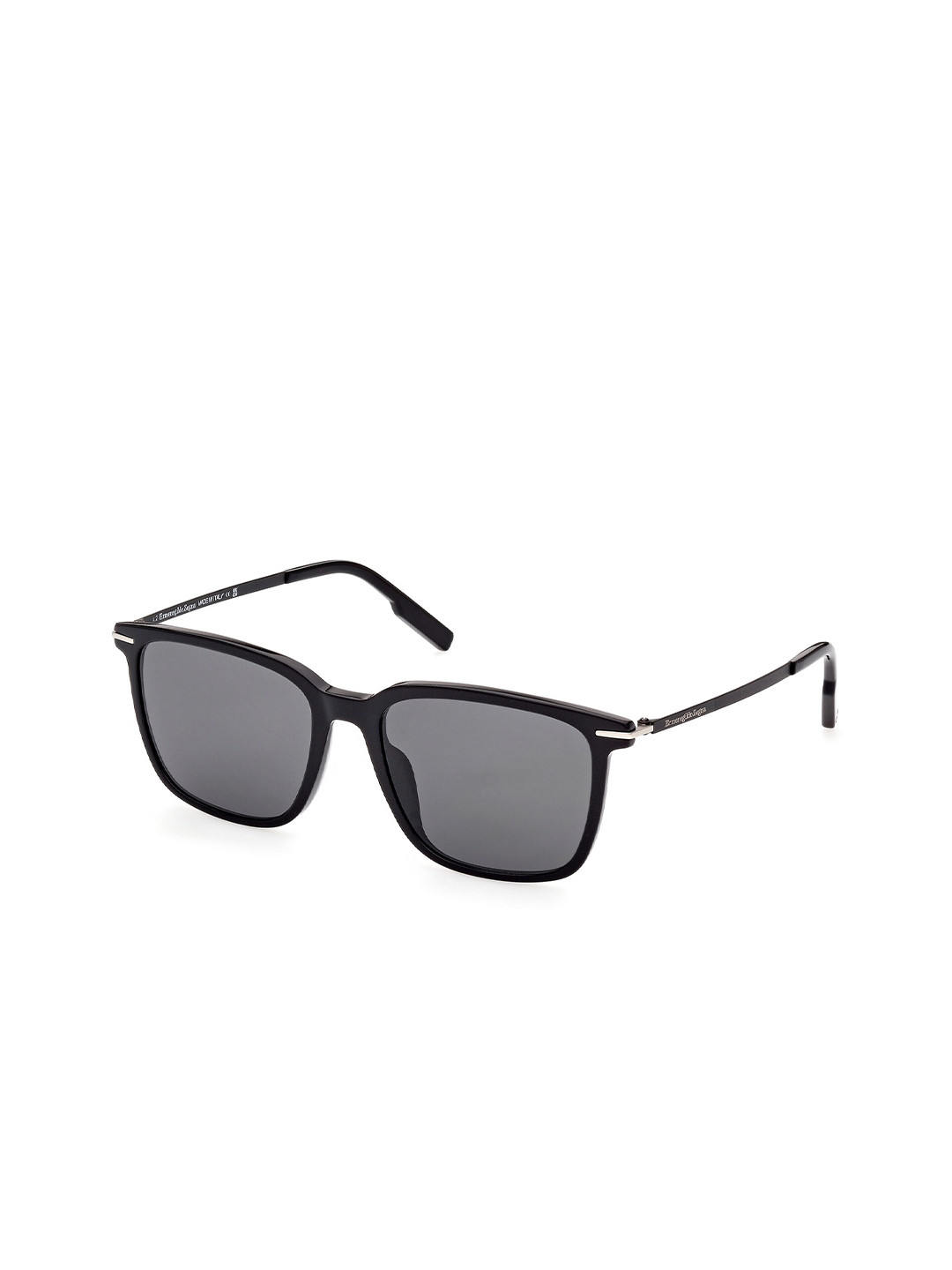 

Ermenegildo Zegna Men Square Acetate Sunglasses With UV Protected Lens, Grey