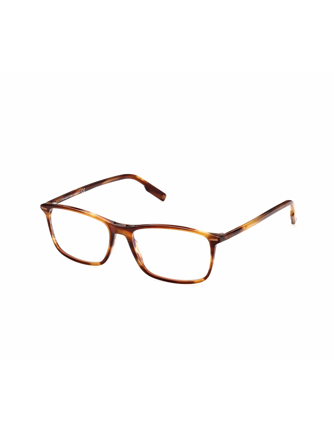 

Ermenegildo Zegna Men Full Rim Acetate Rectangle Frame, Brown