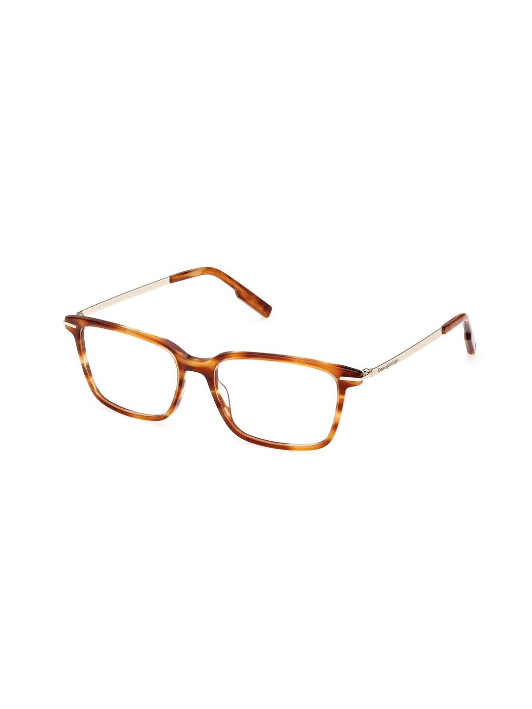 

Ermenegildo Zegna Men Abstract Full Rim Rectangle Frames, Brown