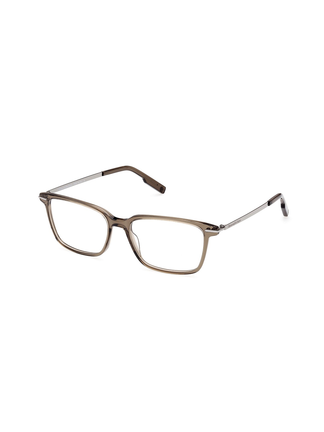 

Ermenegildo Zegna Men Full Rim Acetate Rectangle Frame, Brown