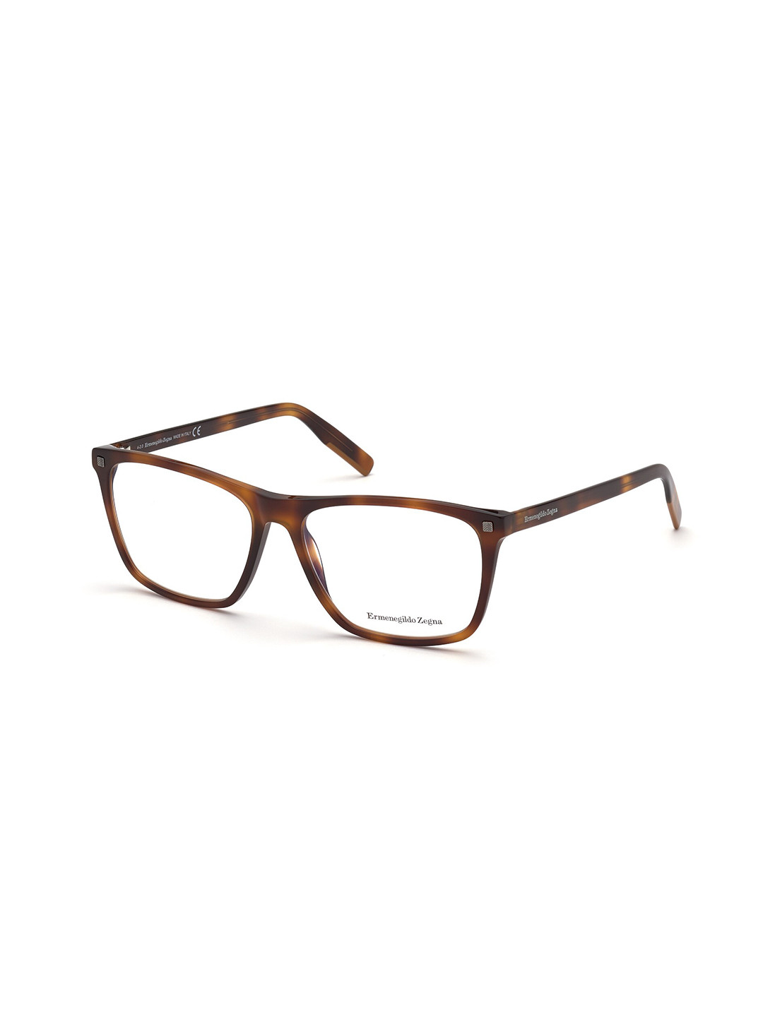 

Ermenegildo Zegna Men Tortoise Shell Full Rim Acetate Rectangle Frame, Brown