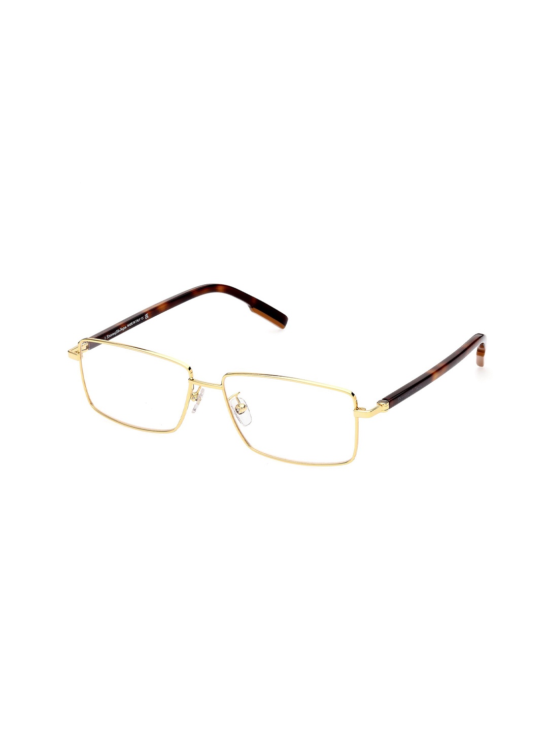 

Ermenegildo Zegna Men Acetate Full Rim Rectangle Frames, Gold