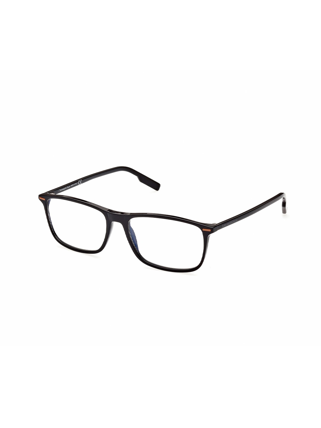 

Ermenegildo Zegna Men Acetate Full Rim Rectangle Frames, Black