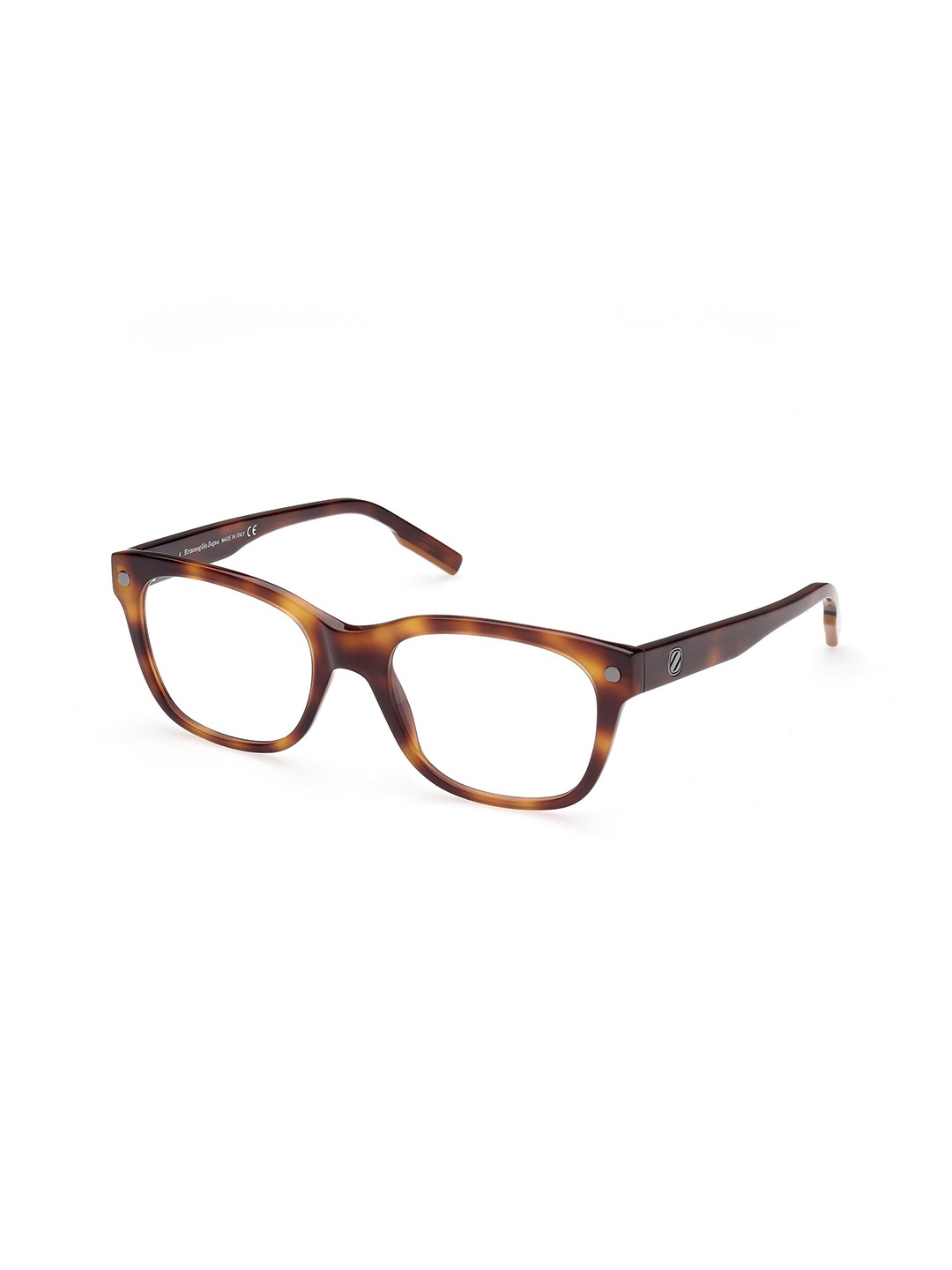 

Ermenegildo Zegna Men Abstract Full Rim Rectangle Frames, Brown