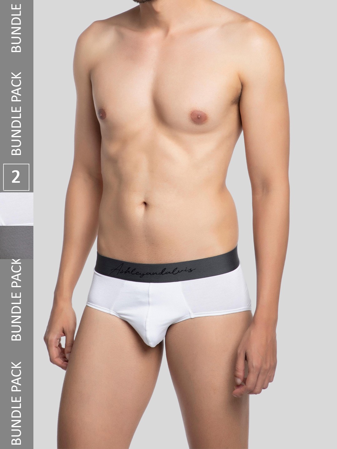 

Ashleyandalvis Men Pack of 3 Assorted Anti-Bacterial Modal Briefs AA-BR-FW-FG-NG