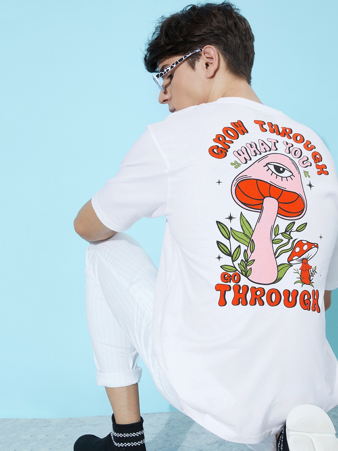 

DILLINGER Graphic Printed Oversized T-shirt, White