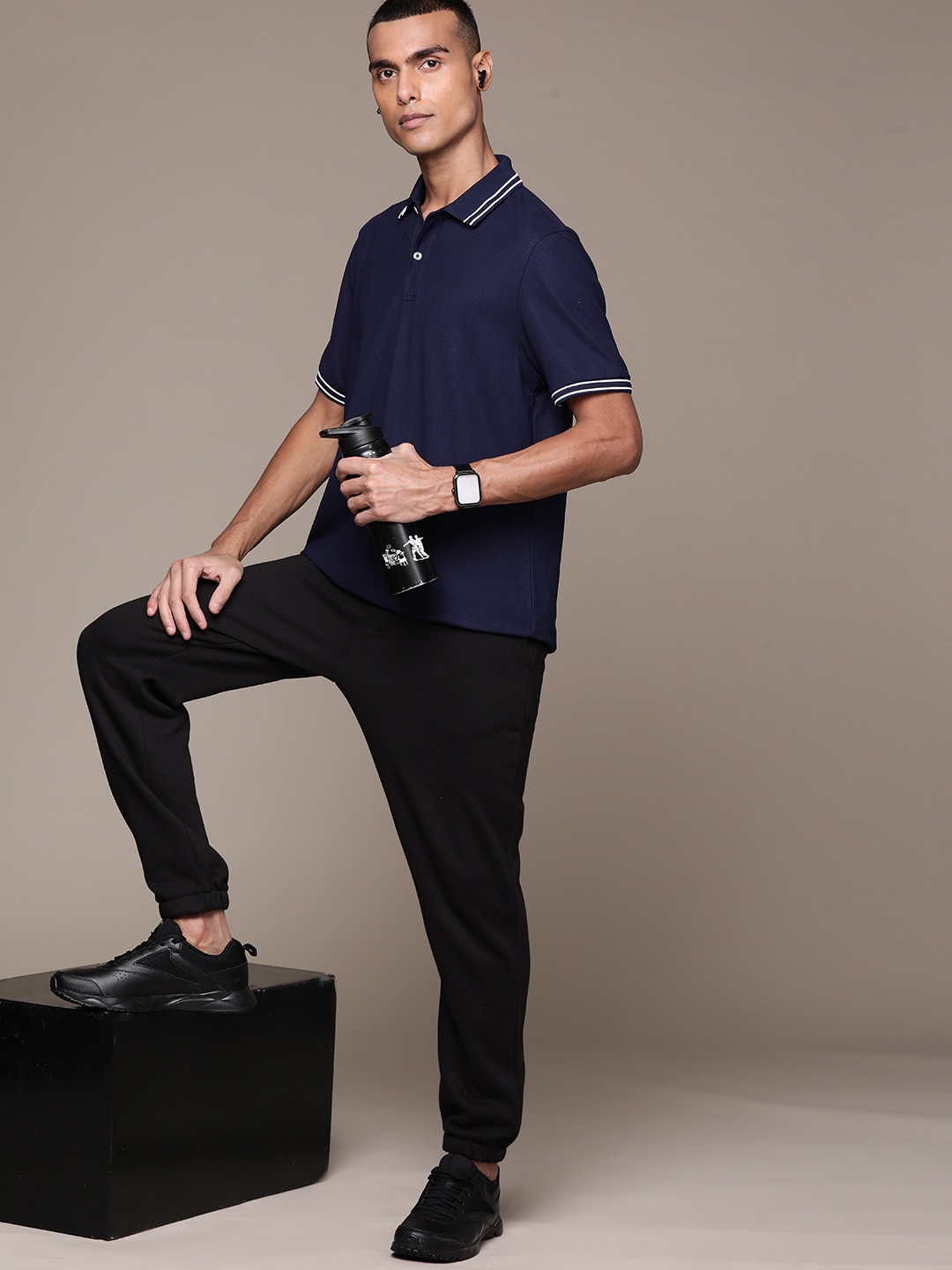 

Macy's Club Room Polo Collar Sports T-shirt, Navy blue