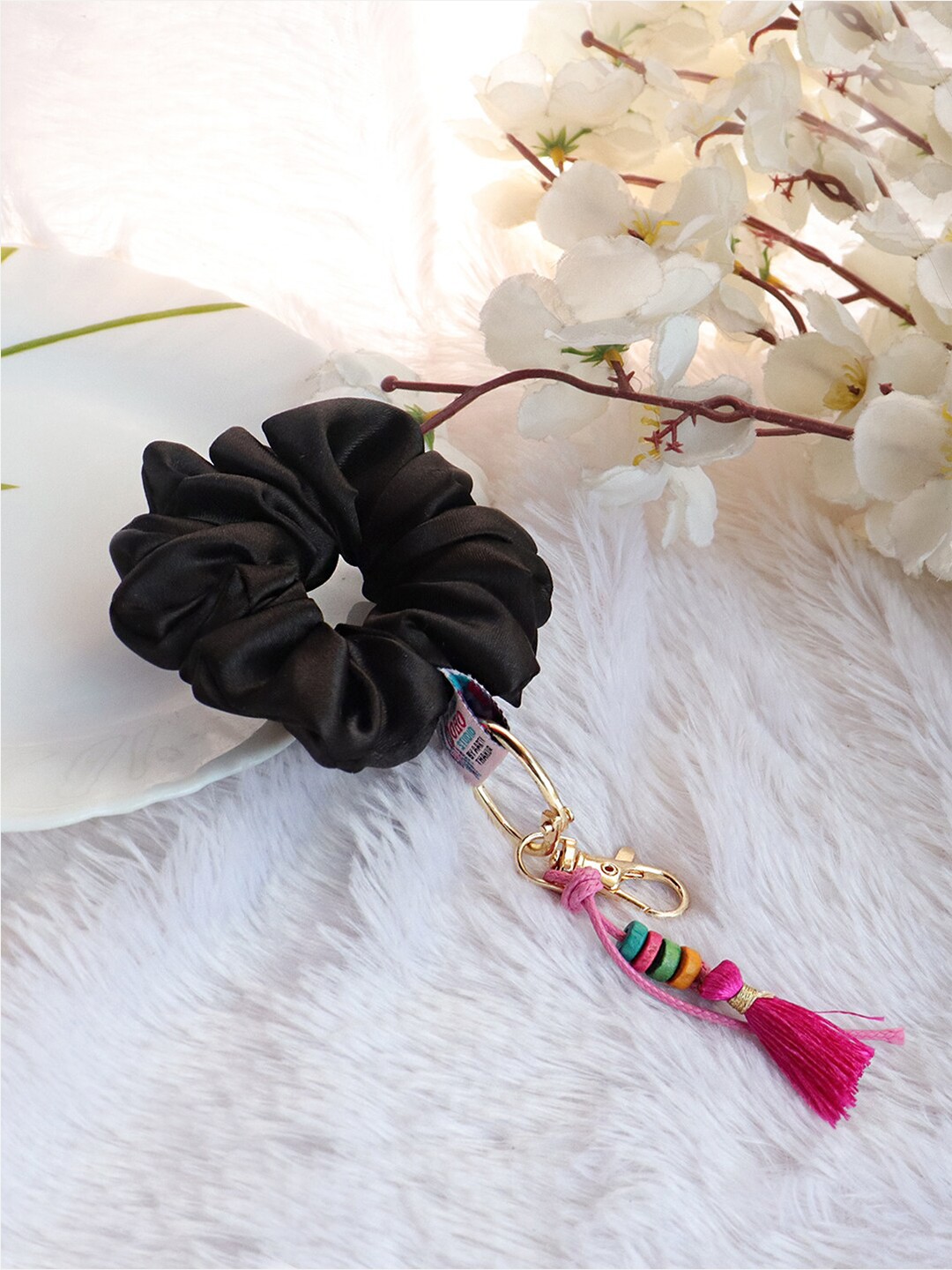 

Soho Boho Studio Ponytail Holders scrunchies, Black