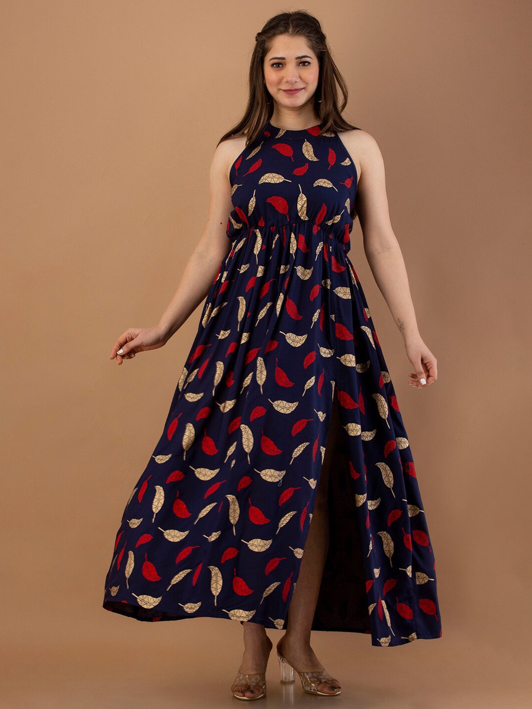 

DAEVISH Printed Maxi Dress, Blue