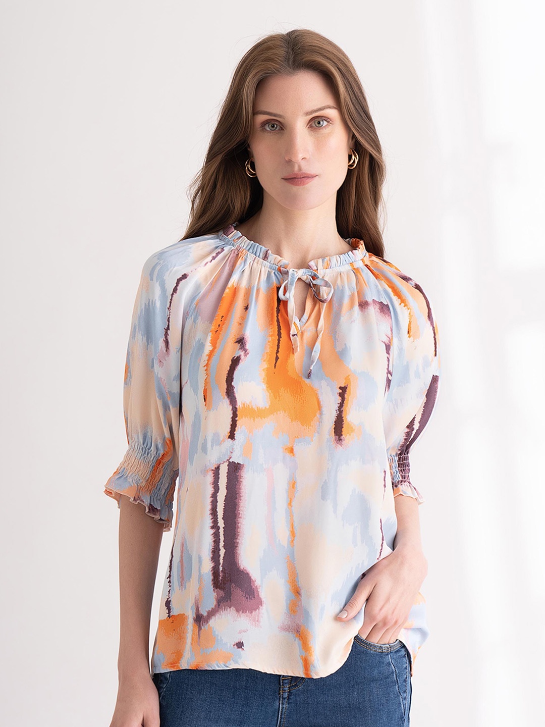 

B Copenhagen Multicoloured Print Top, Multi
