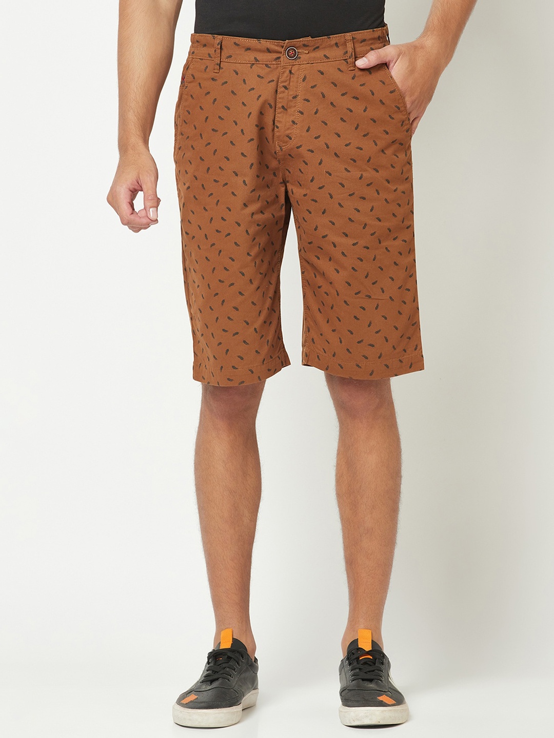 

Crimsoune Club Men Brown Printed Shorts
