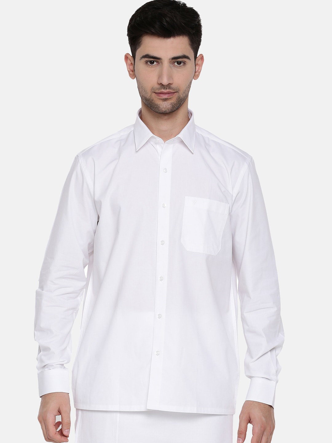 

Ramraj Men Casual Cotton Shirt, White