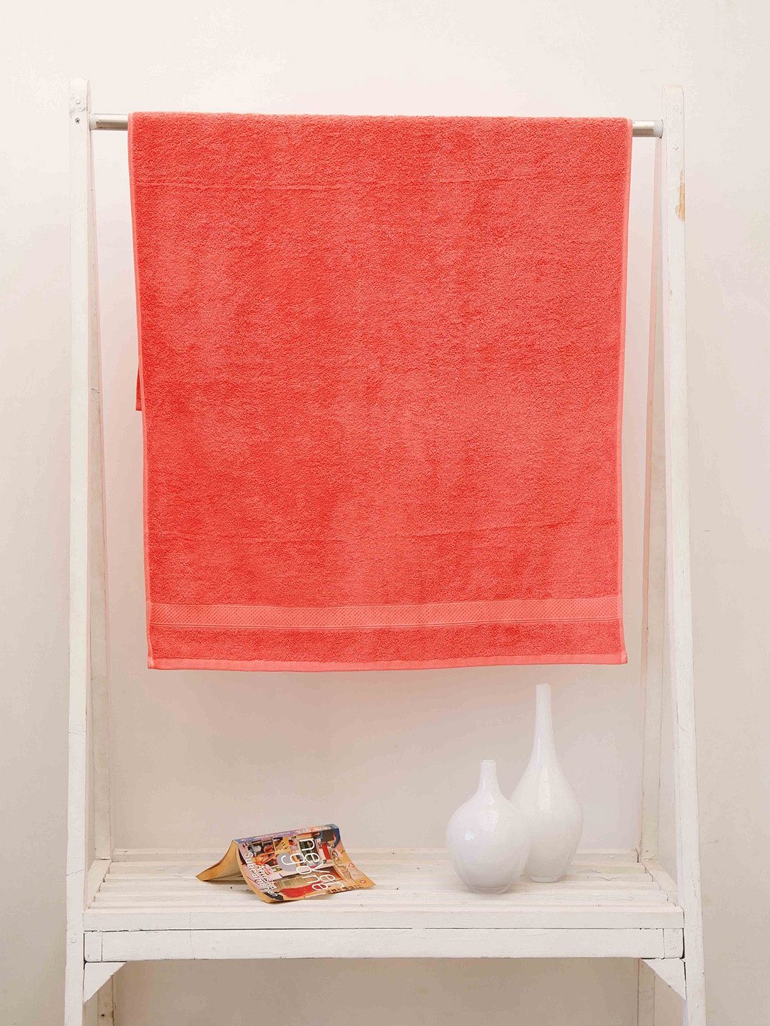 

Ariana Luxury Peach-Coloured 500 GSM High Absorbet Cotton Bath Towel