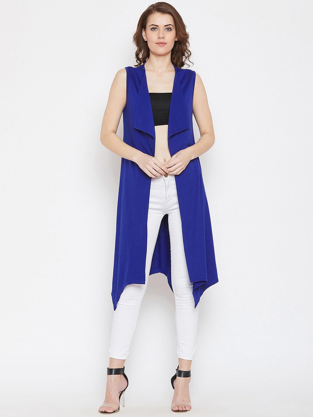 

Hypernation Women Longline Shrug, Blue