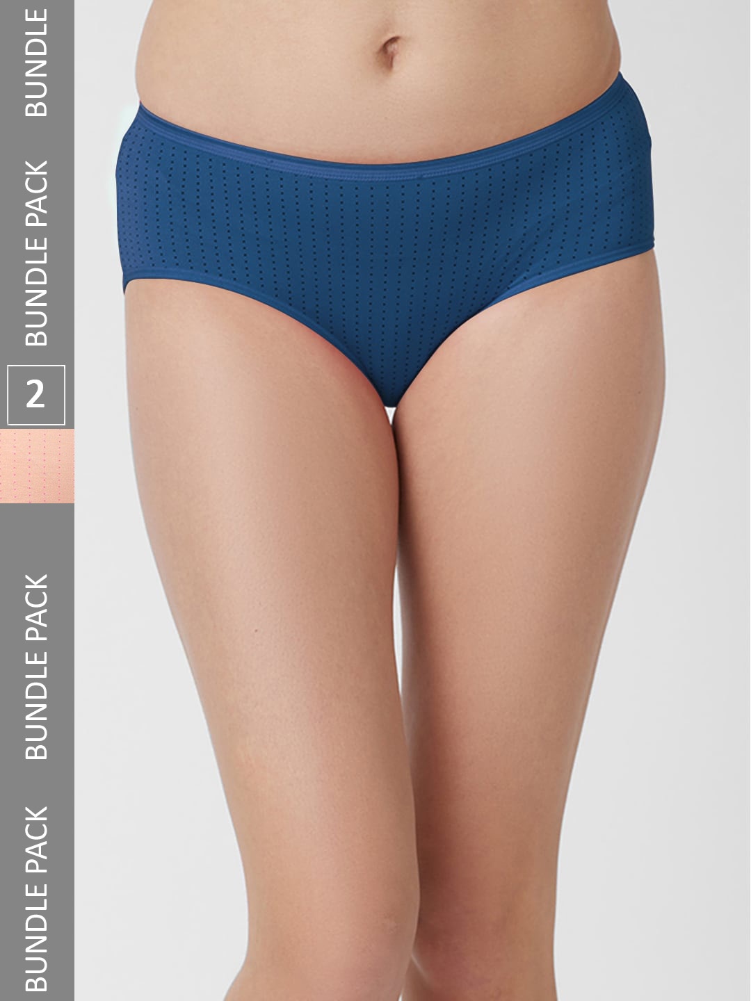 

FashionRack Women Pack Of 2 Cotton Hipster Briefs 6048 _SNbl, Assorted