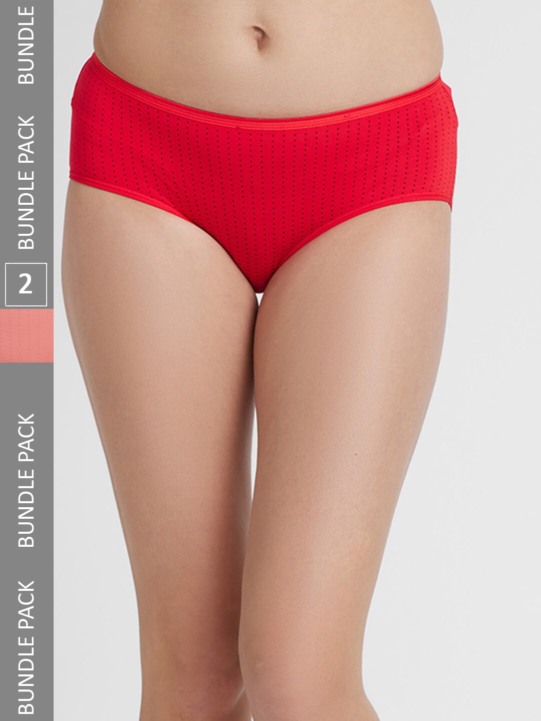 

FashionRack Women Pack Of 2 Cotton Hipster Briefs 6048 _RPe, Assorted