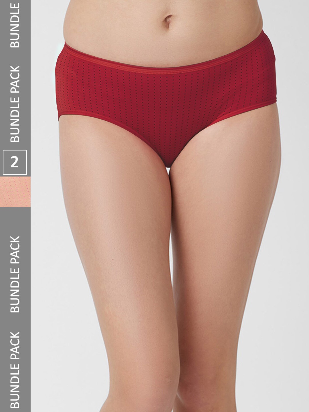 

FashionRack Women Pack Of 2 Cotton Hipster Briefs 6048 _SM, Assorted