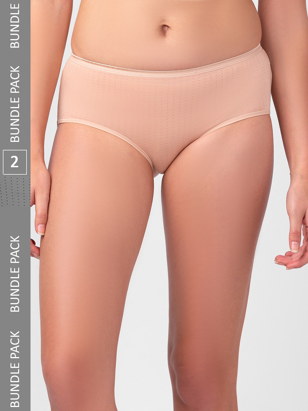 

FashionRack Pack Of 2 Assorted Cotton Hipster Briefs