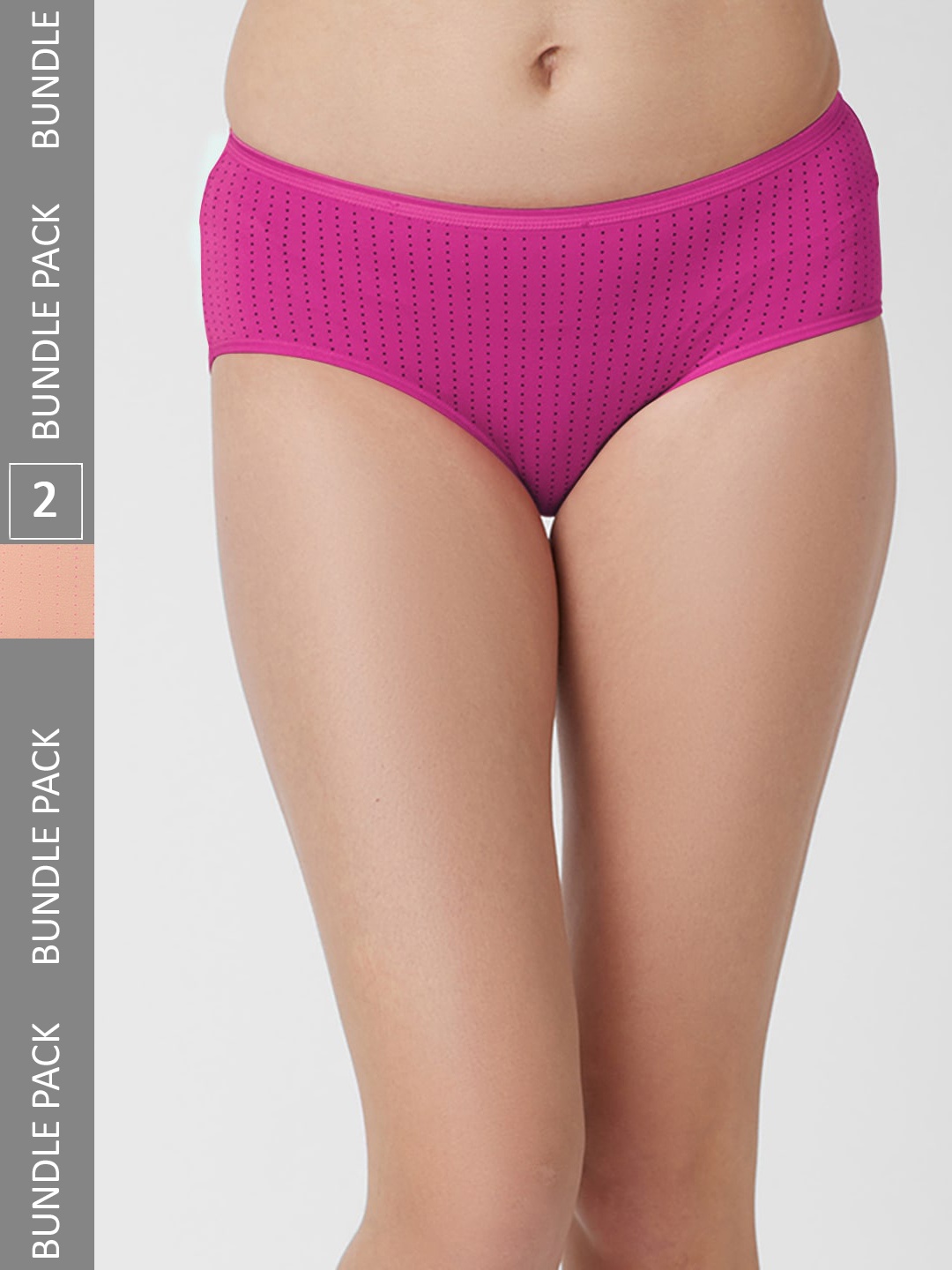 

FashionRack Women Pack Of 2 Cotton Hipster Briefs 6048 _SP, Assorted