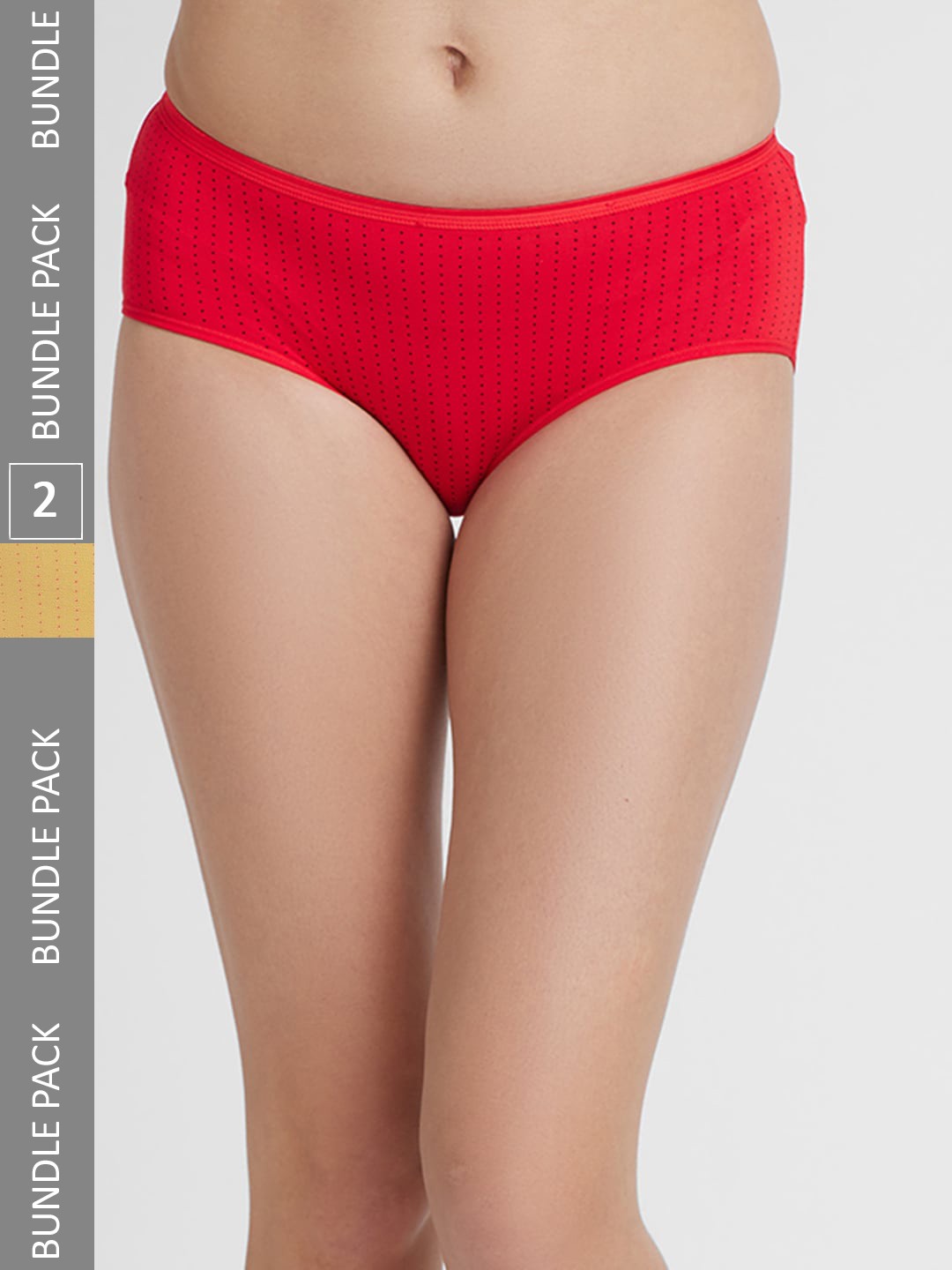 

FashionRack Women Pack Of 2 Cotton Hipster Briefs 6048 _RY, Assorted