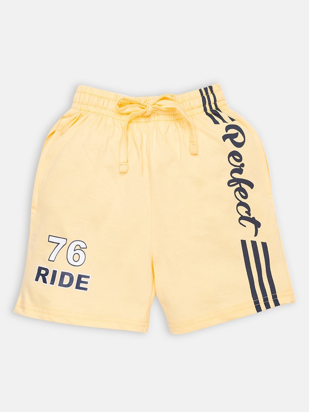 

AMUL Kandyfloss Boys Cotton Mid-Rise Regular Fit Shorts, Yellow