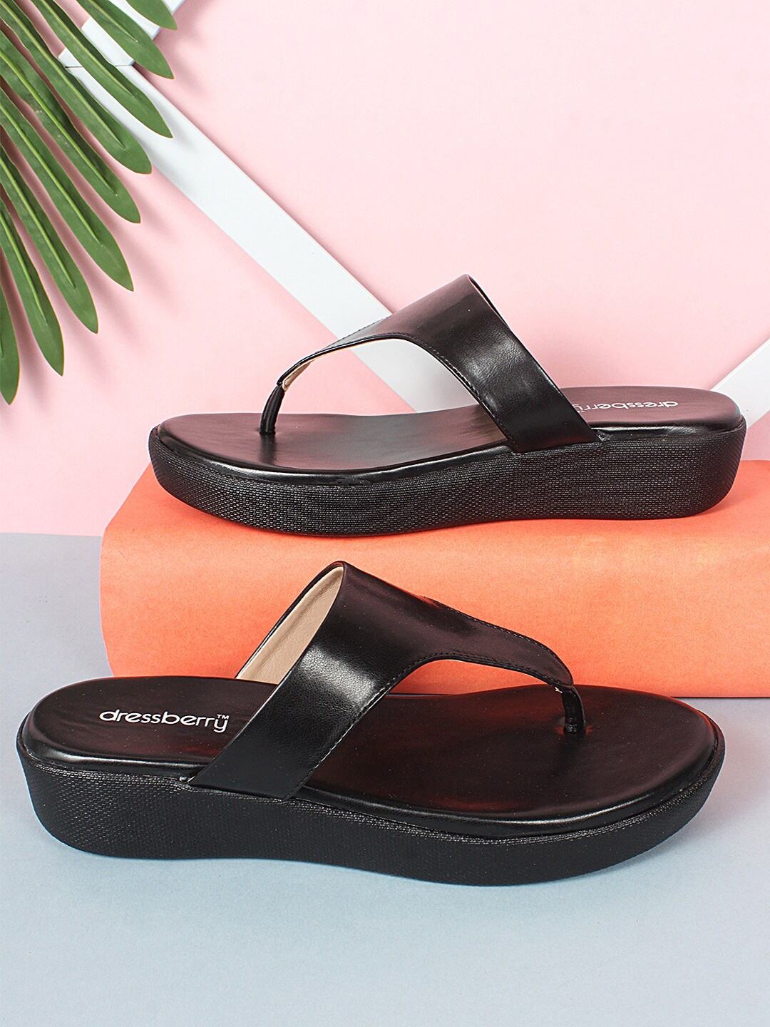 

DressBerry Women Black Sandals