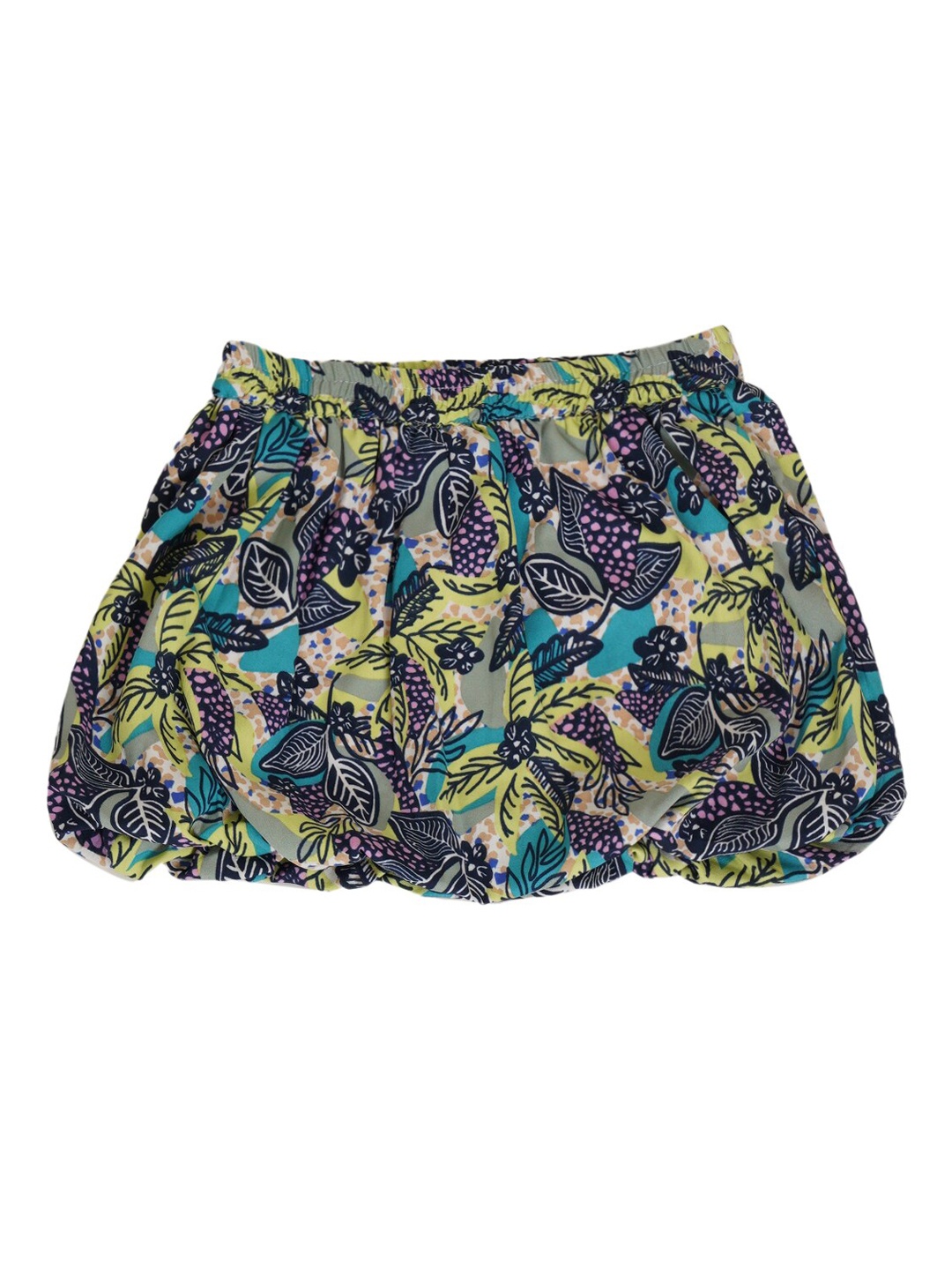

Creative Kids Girls Floral Printed Above Knee Balloon Skirts, Green