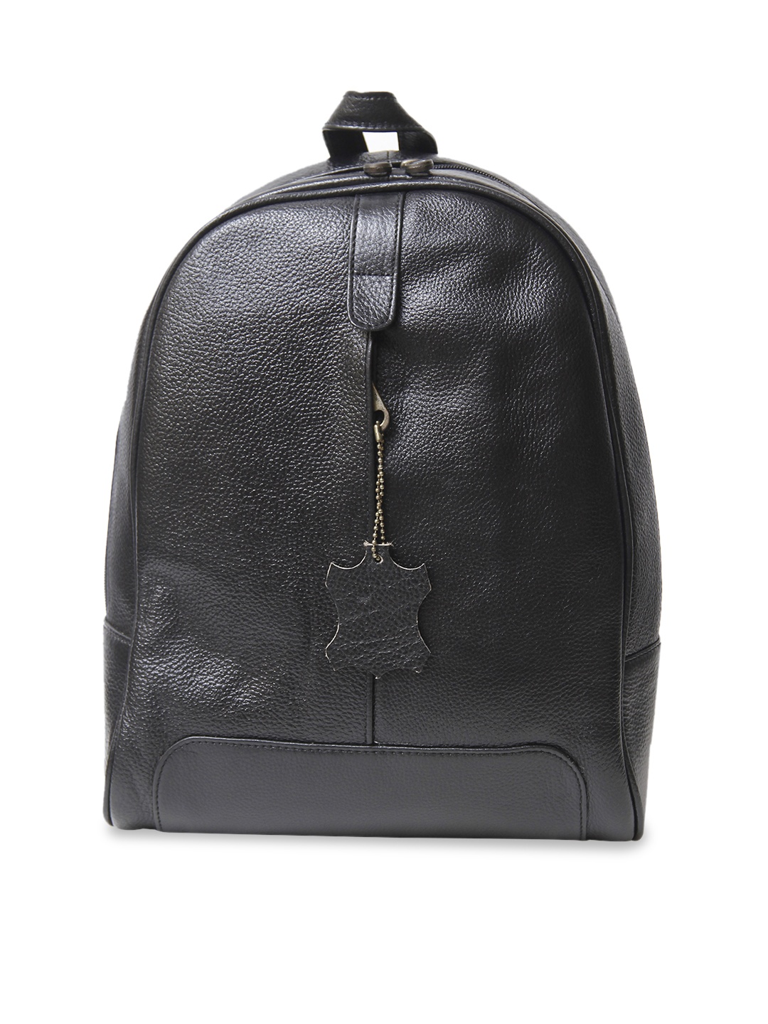 

Calvadoss Leather Structured Bagpack, Black