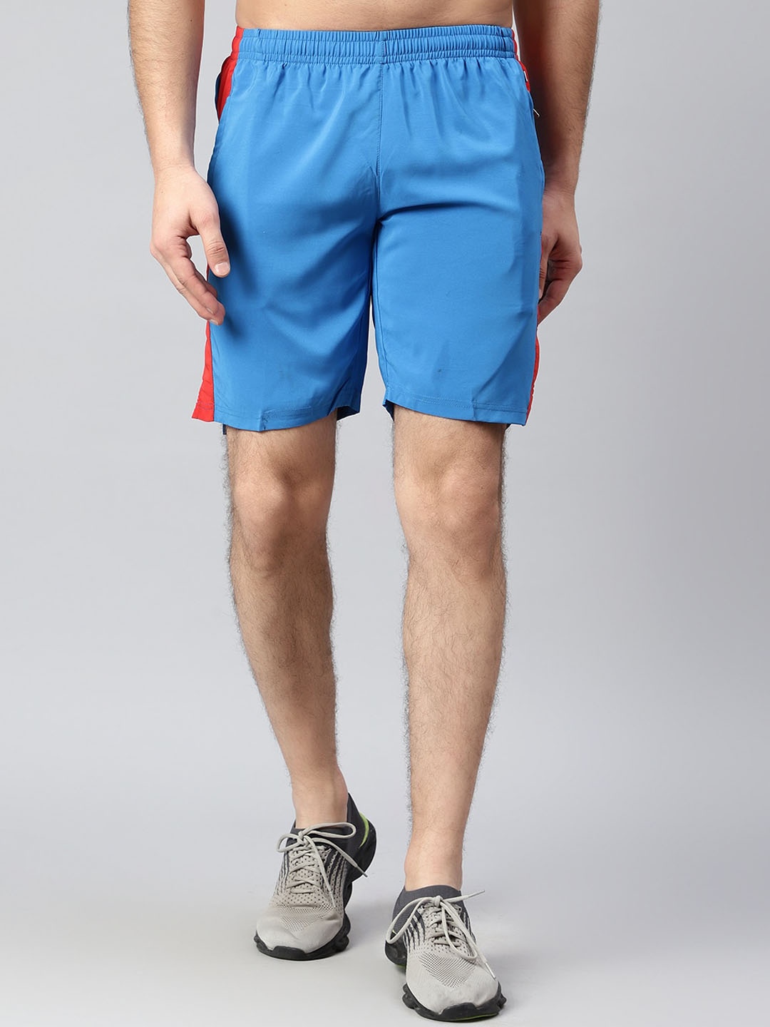 

Shiv Naresh Men Training or Gym Sports Rapid-Dry Mid-Rise Slim Fit Shorts, Blue