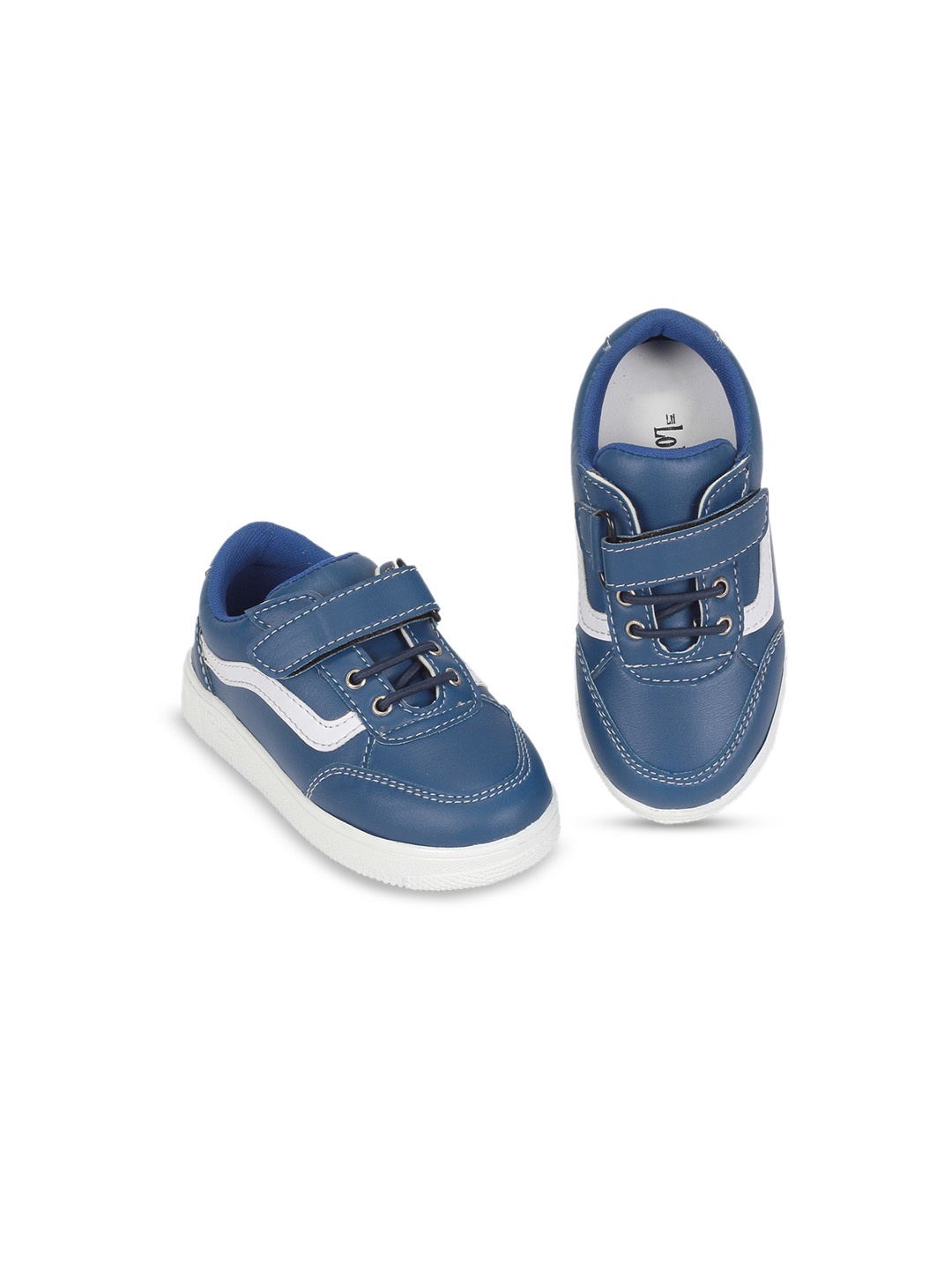 

Lil Lollipop Kids Comfort Insole Contrast Sole Sneakers, Blue