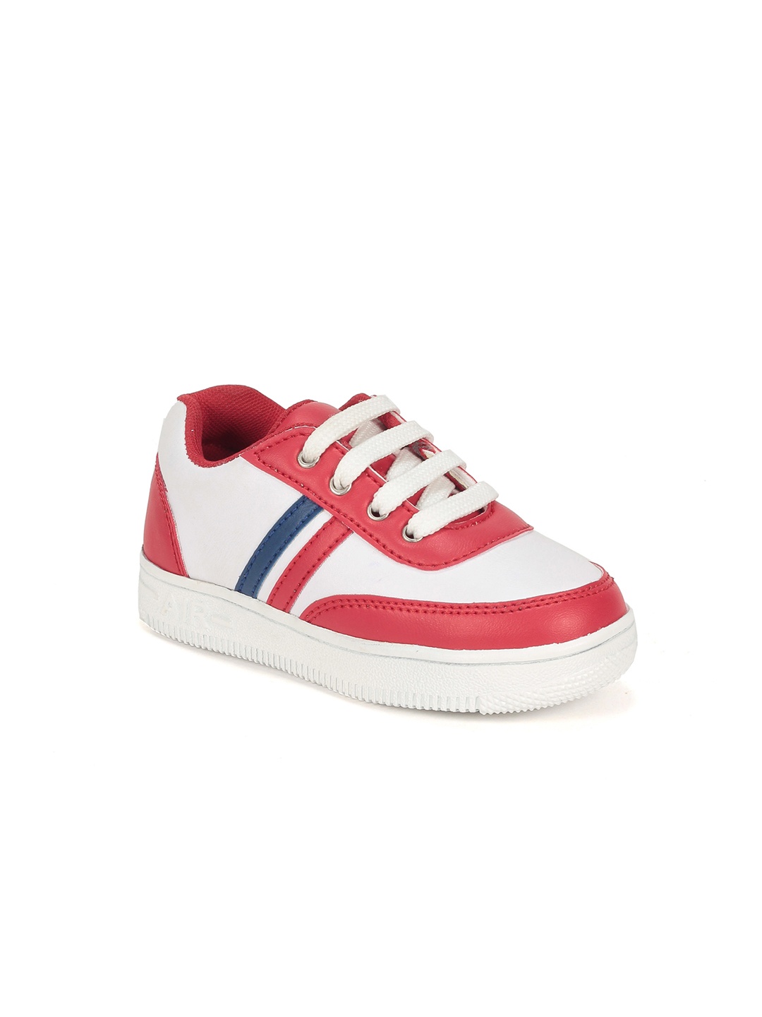 

Lil Lollipop Kids Colourblocked Comfort Insole Contrast Sole Sneakers, Red
