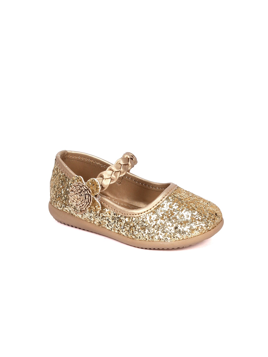 

Lil Lollipop Girls Embellished Synthetic Ballerinas, Gold
